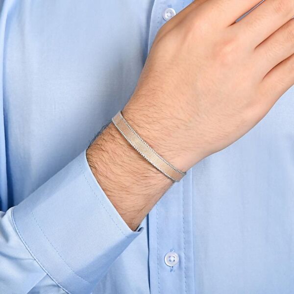 Bravoman BGS1932R-6.50 Gümüş Bileklik