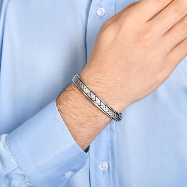 Bravoman BGS2849-7 Gümüş Bileklik