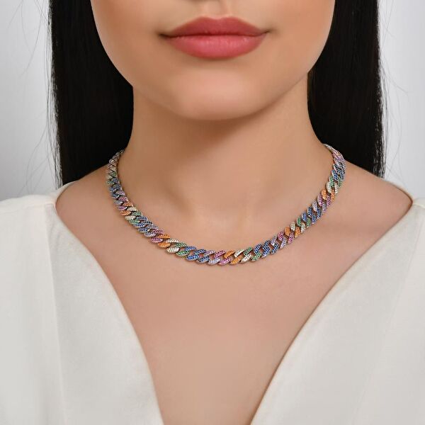 Rainbow DM4262-7CN Gümüş Kolye