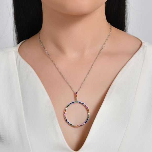 Rainbow DM4924-7CN Gümüş Kolye