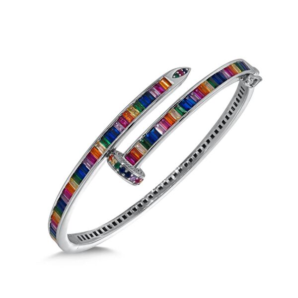 Rainbow DM4979-7CB Gümüş Bileklik