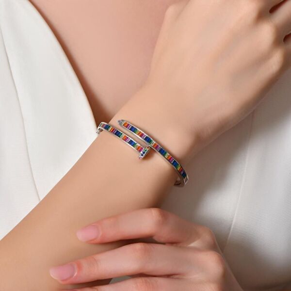 Rainbow DM4979-7CB Gümüş Bileklik