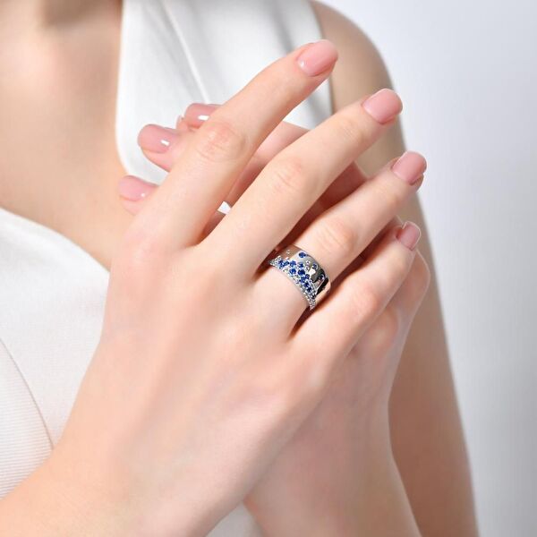 Rainbow DM5033-BLR Gümüş Yüzük