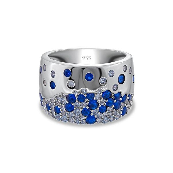 Rainbow DM5034-BLR Gümüş Yüzük