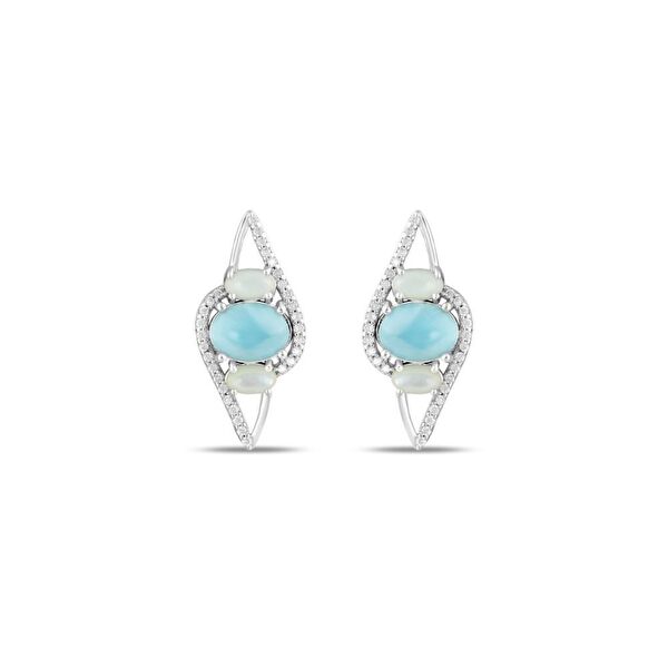 Lucky Gems E5087W Gümüş Küpe