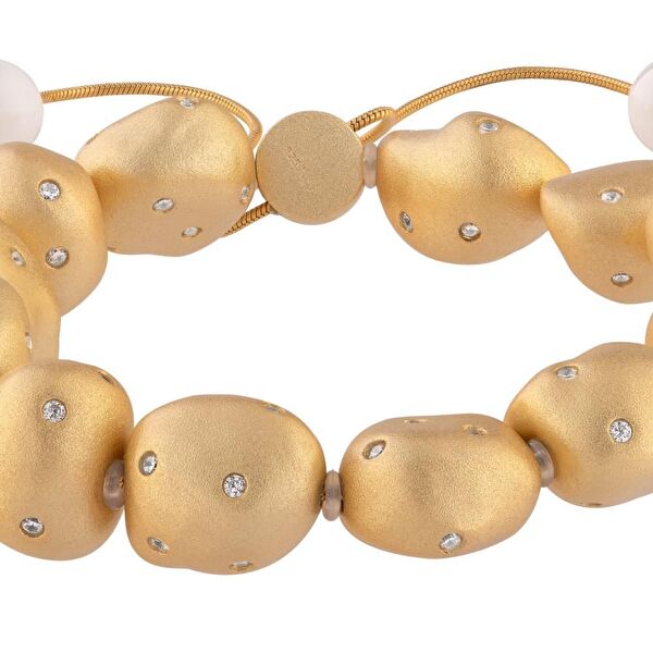 Clouds Amorf Altın Renk Bileklik