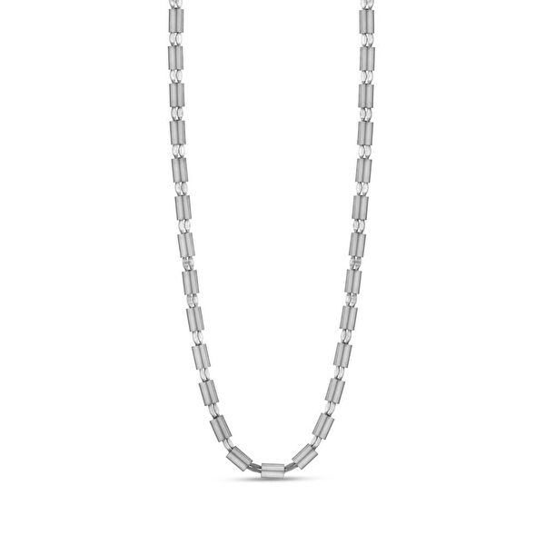 Bravoman Model-2 Zincirli Gümüş Erkek Kolye