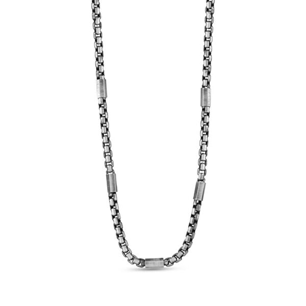 Bravoman Model-2 Örgü Zincirli Gümüş Erkek Kolye