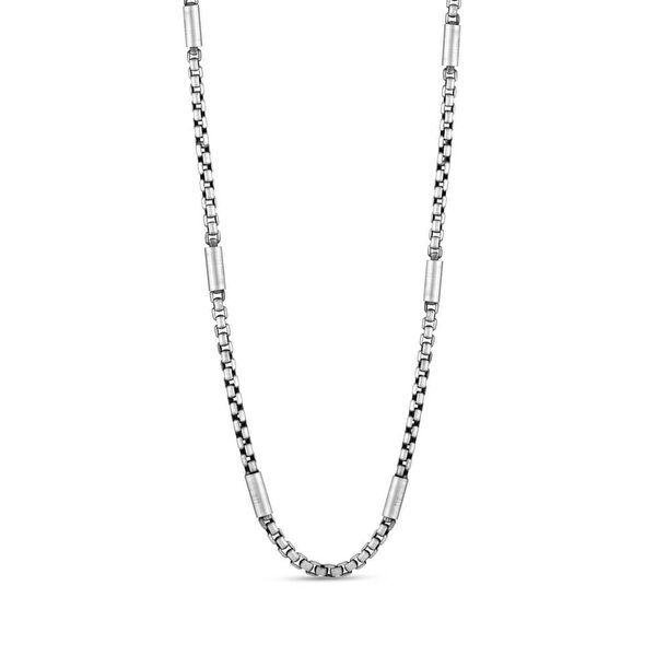 Bravoman Model-4 Örgü Zincirli Gümüş Erkek Kolye