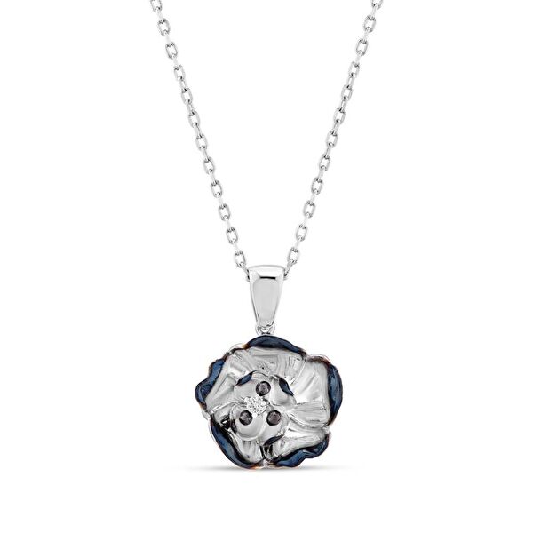 Gallica Gül Model Güverse Gümüş Kolye