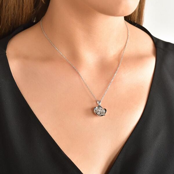 Gallica Gül Model Güverse Gümüş Kolye