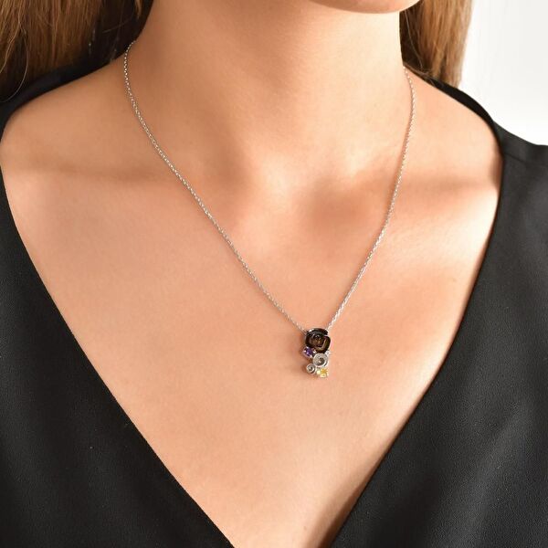 Gallica Sarmal Gonca Model Gümüş Kolye