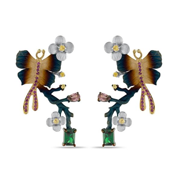 Global Warming GWHE0050-00 Gümüş Küpe