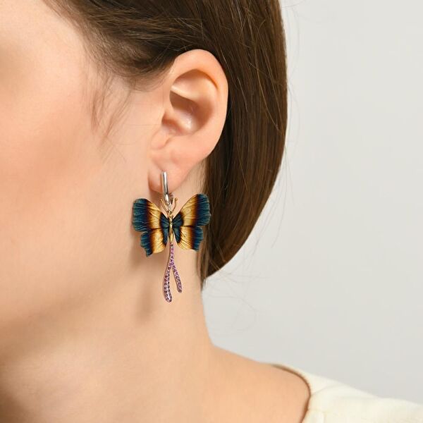 Global Warming GWHE0073-00 Gümüş Küpe