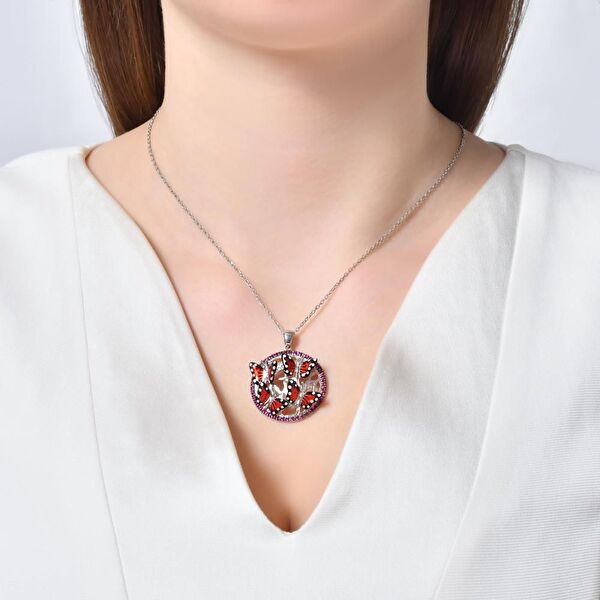 Monarch Butterfly MBHP0002-CZ Gümüş Kolye