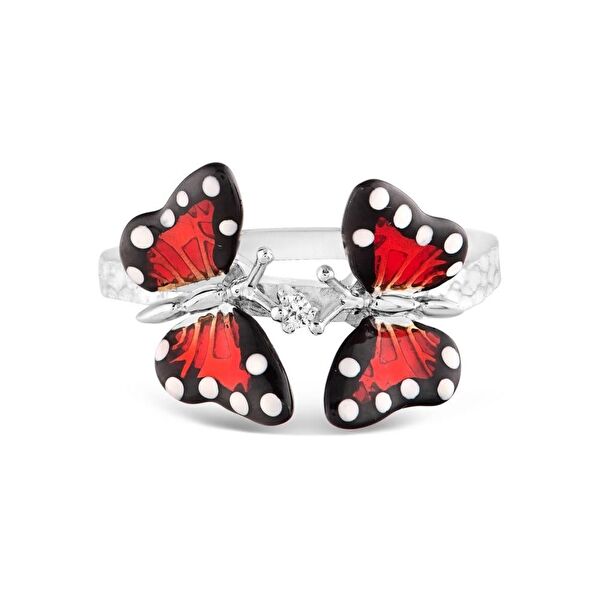 Monarch Butterfly Model-4 Gümüş Yüzük