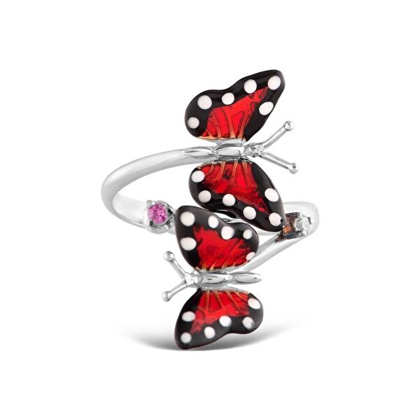 Monarch Butterfly Model-8 Gümüş Yüzük