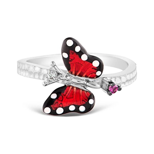 Monarch Butterfly Model-9 Gümüş Yüzük