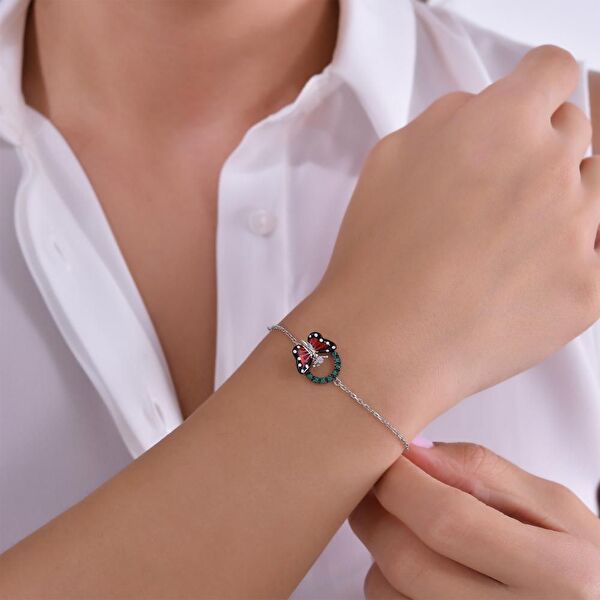 Monarch Butterfly Model-5 Gümüş Bileklik