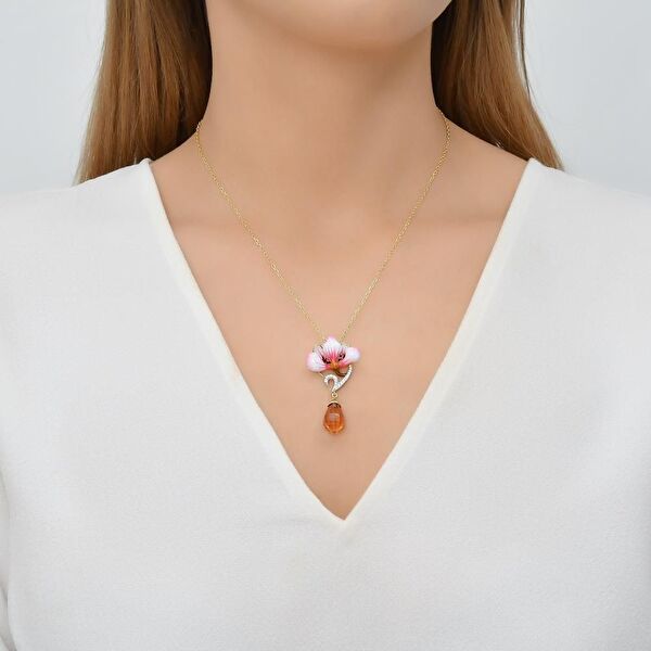 Zultanite Model-11 Mineli Gümüş Kolye