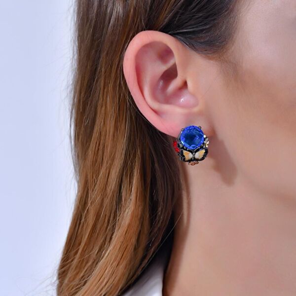 Night Cennet Bahçesi Model-5 Gümüş Küpe