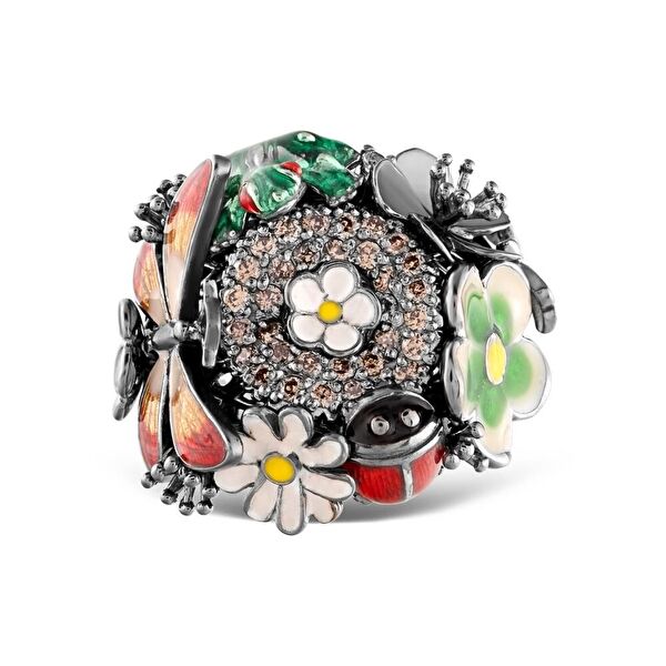 Night Cennet Bahçesi Model-1 Gümüş Yüzük