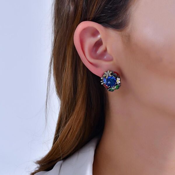 Night Cennet Bahçesi Model-3 Gümüş Küpe