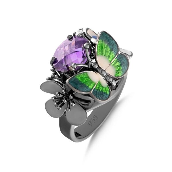 Night Cennet Bahçesi Model-2 Gümüş Yüzük