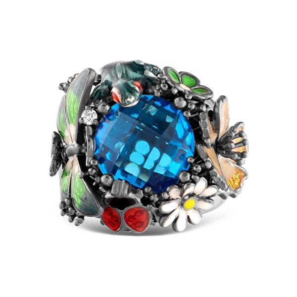 Night Cennet Bahçesi Model-3 Gümüş Yüzük