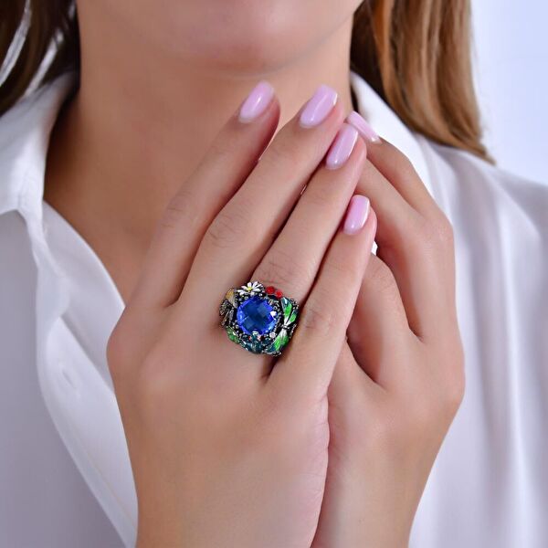 Night Cennet Bahçesi Model-3 Gümüş Yüzük