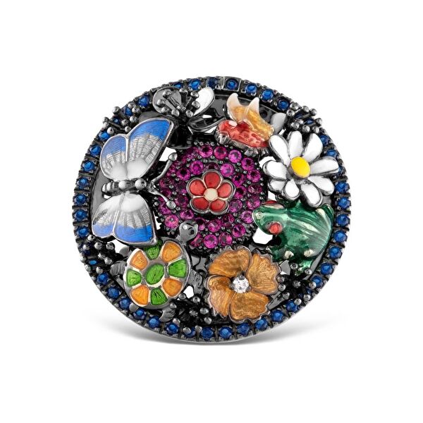 Night Cennet Bahçesi Model-4 Gümüş Yüzük