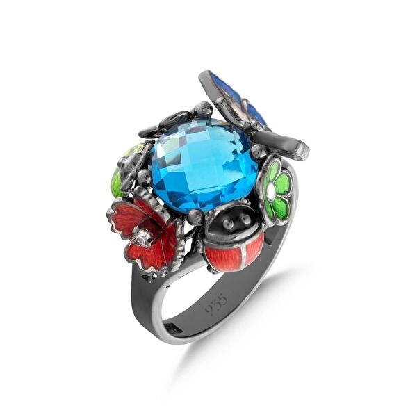 Night Cennet Bahçesi Model-6 Gümüş Yüzük