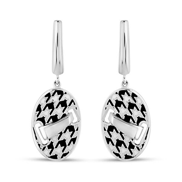 Pied De Poule PPHE0009-00 Gümüş Küpe