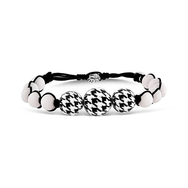 Pied De Poule Model-13 Gümüş Bileklik