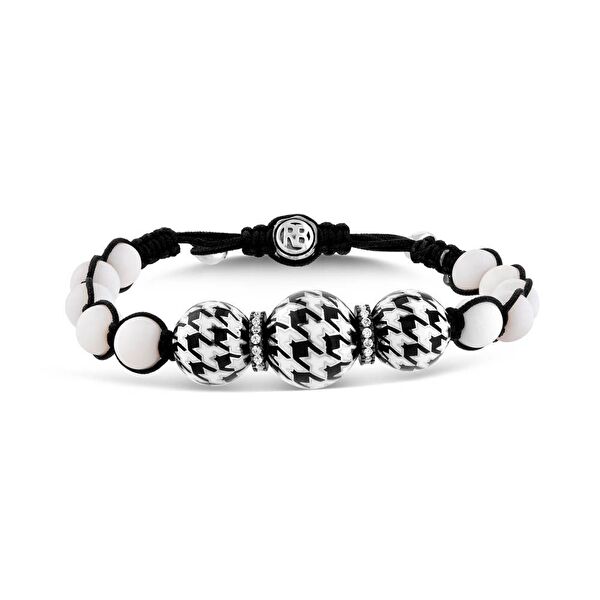 Pied De Poule Model-9 Gümüş Bileklik