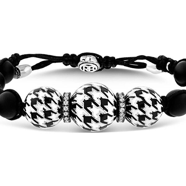 Pied De Poule Model-10 Gümüş Bileklik