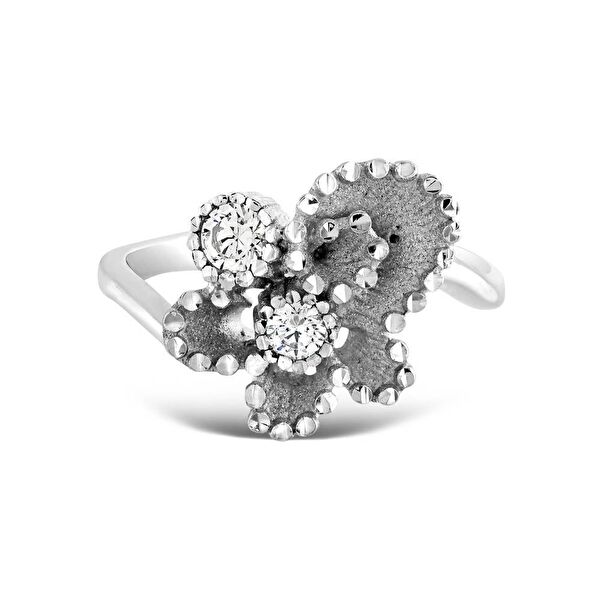 Soul Dance Model-3 Kuzey Işıkları Motifli Gümüş Yüzük