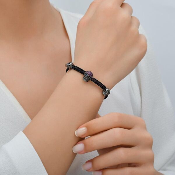 Shamballa Maiko Renkli Safir Taşlı Bileklik