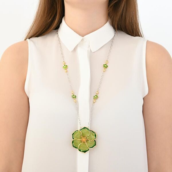 Le Jardin ZCL1194-MN Gümüş Kolye