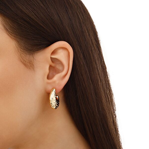 Sun Koleksiyounu Hilal Gümüş Küpe