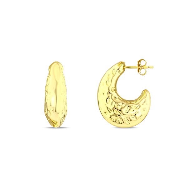 Sun Koleksiyounu Hilal Gümüş Küpe