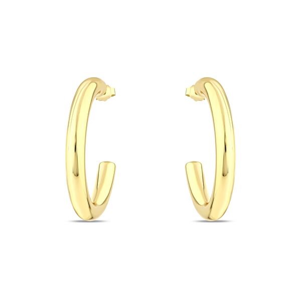 Sun Koleksiyonu Hilal Gümüş Küpe