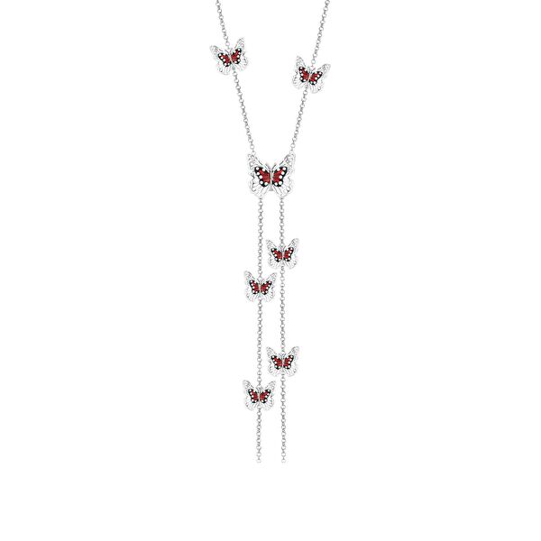 Monarch Butterfly Gümüş Kolye