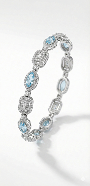 Baget ATS62022W-B Gümüş Bileklik