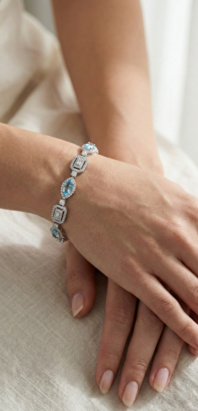 Baget ATS62022W-B Gümüş Bileklik