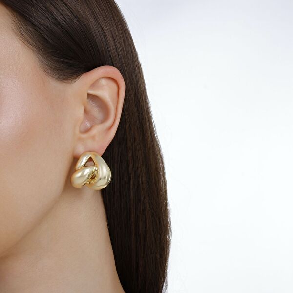 Sun KoleksiyonU Karmaşık Gümüş Küpe 