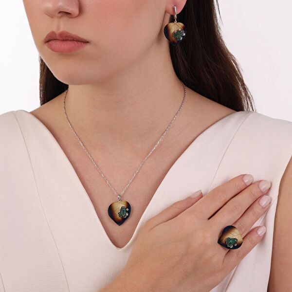 Global Warming GWHP0005G-CZ Gümüş Kolye