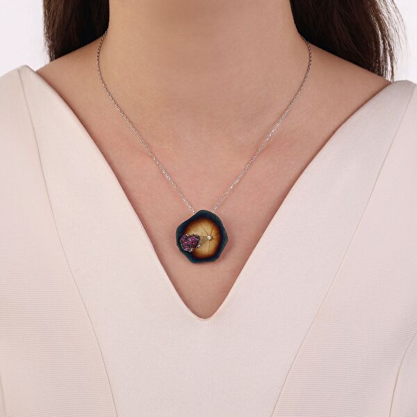 Global Warming GWHP0016R-CZ Gümüş Kolye