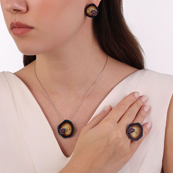 Global Warming GWHP0016R-CZ Gümüş Kolye