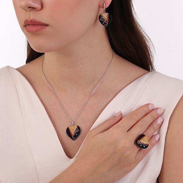 Global Warming GWHP0055R-CZ Gümüş Kolye